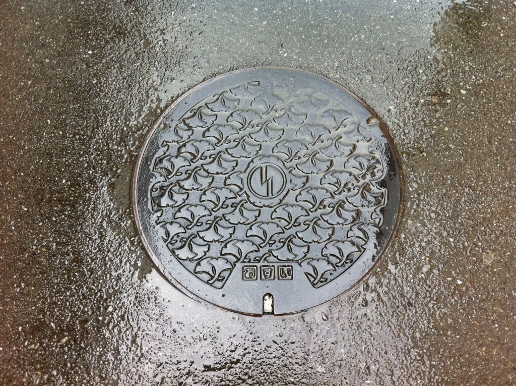 Manhole in Inagi city