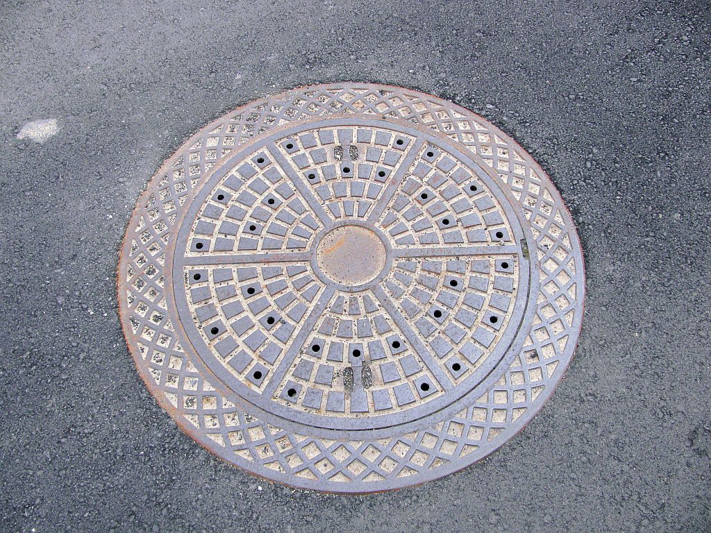 Manhole in Kasagi