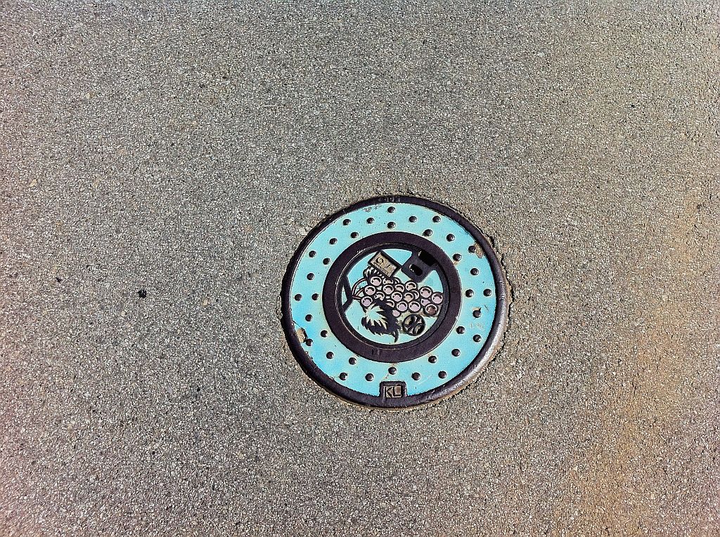 Manhole in Koshu city