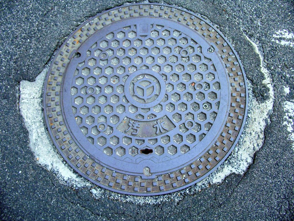 Manhole in Matsue city