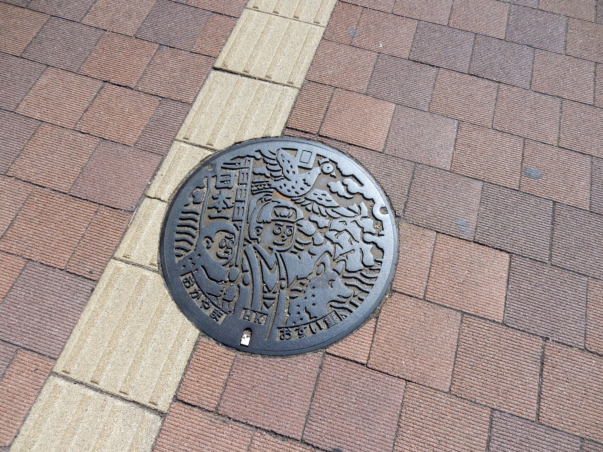 Manhole in Okayama city