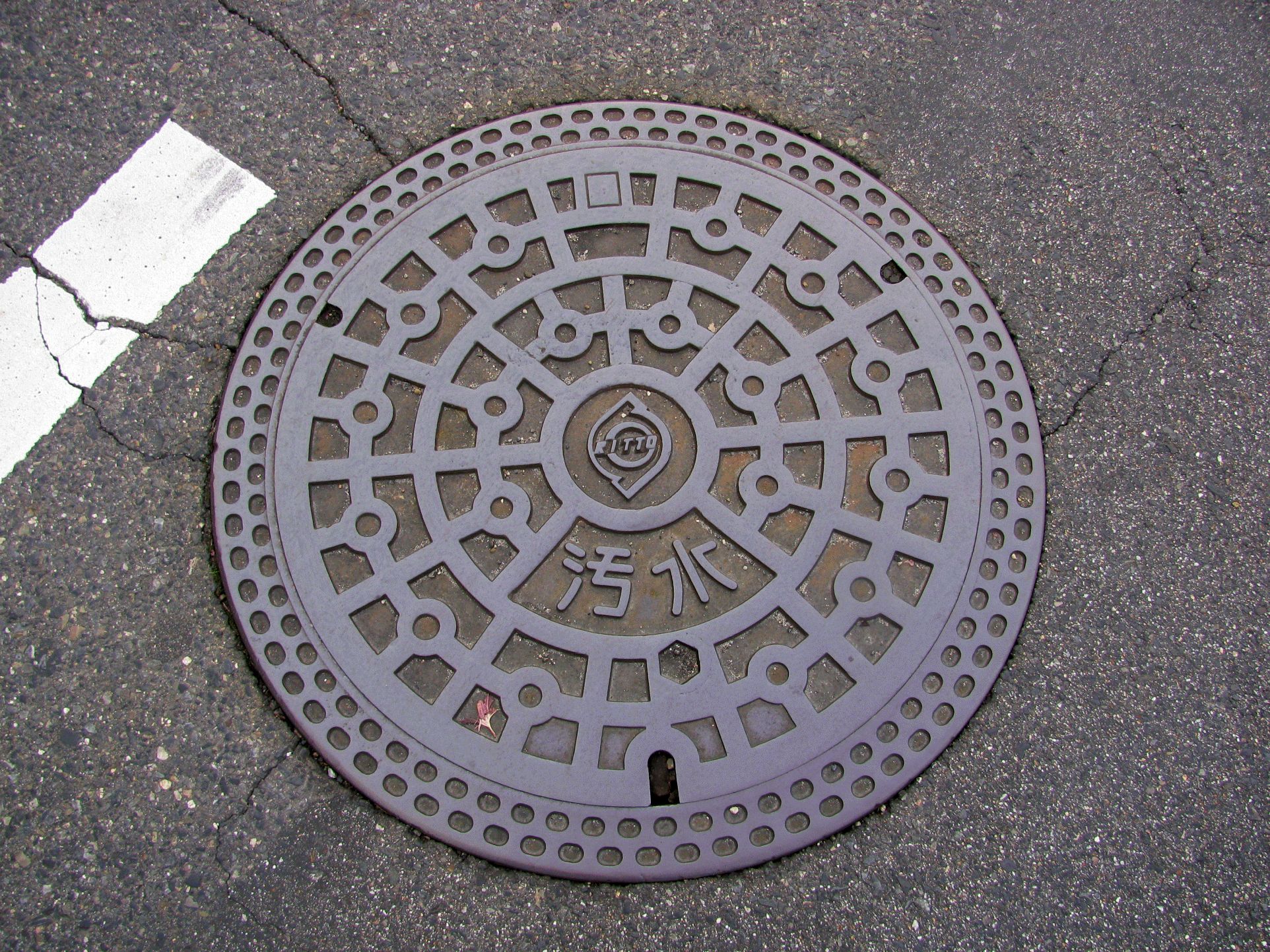 Manhole in Ritto city