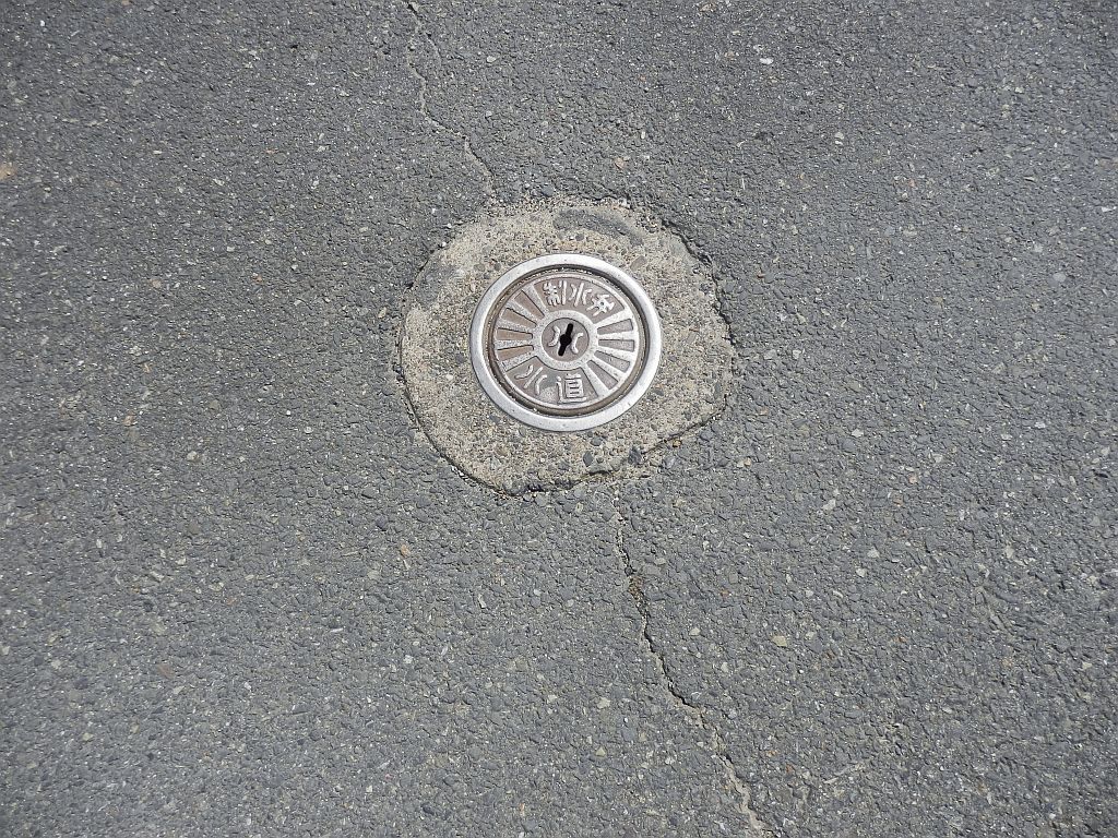 Manhole in Sakurai city