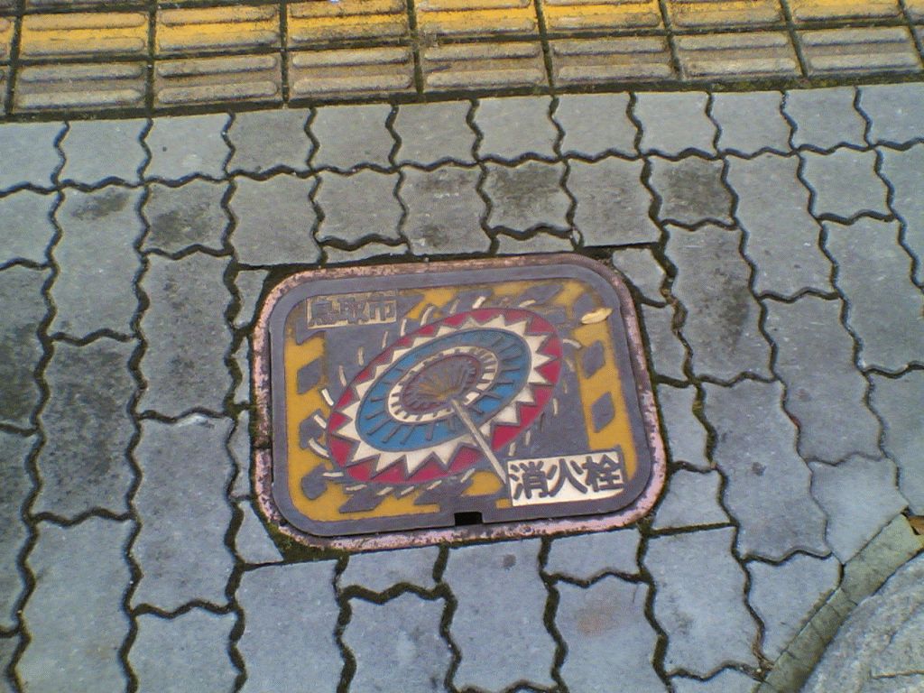 Manhole in Tottori city