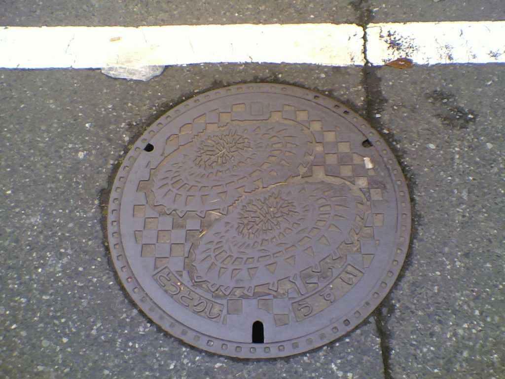 Manhole in Tottori city