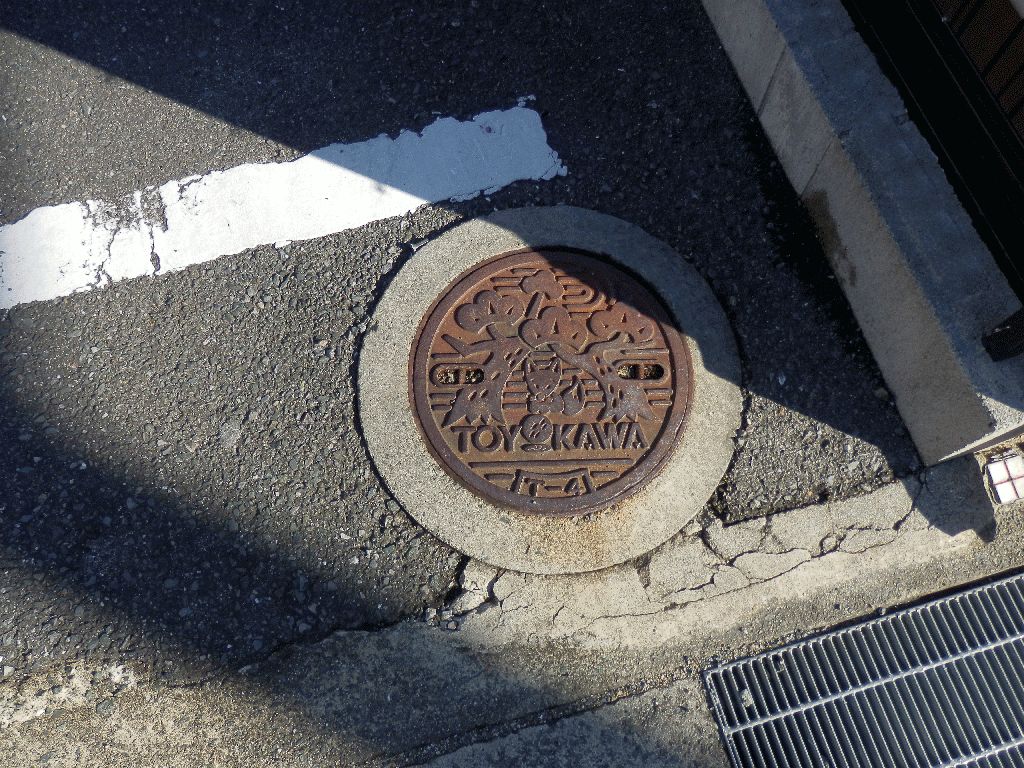 Manhole in Yoyokawa city