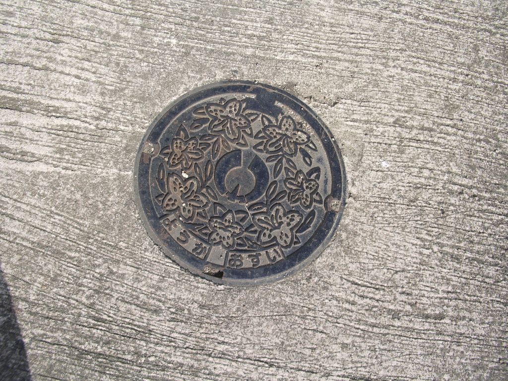 Manhole in Youka District of Yabu-shi