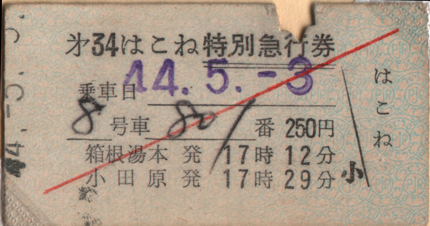 OdaKyu Ltd . Exp. Ticket