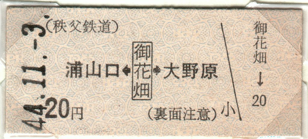 Chichibu Line Ticket