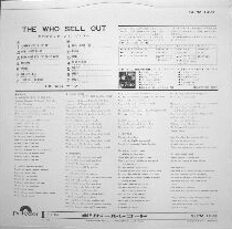 The Who Sell Out Back Cover